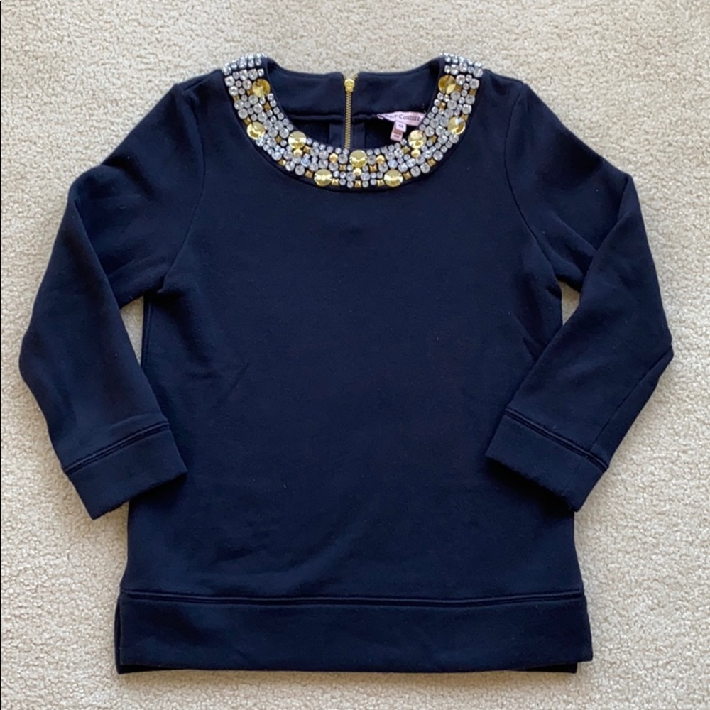 Juicy Couture Embellished Collar Top